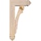 Ekena Millwork Olympic Arts and Crafts Smooth Bracket w/ Offset Brace, Douglas Fir, 5 1/2"W x 14"D x 26"H BKT0604X14X26OLY03SDF - alternate 4